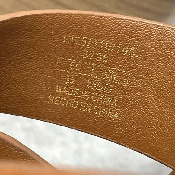 Zara‎ Block Leather Platform Women's 8 US /39 EU Wide Heels Ankle Buckle Strap - Picture 15 of 15